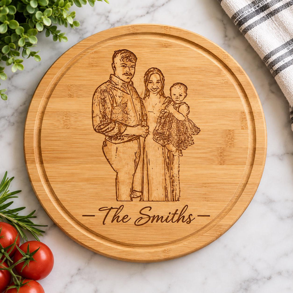 Custom Photo Cutting Board – Personalized Keepsake Gift (Wedding, Birthday)